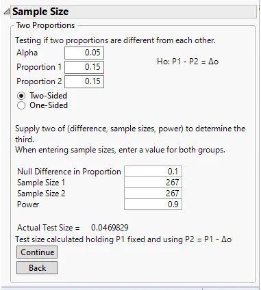 Sample Size and Power